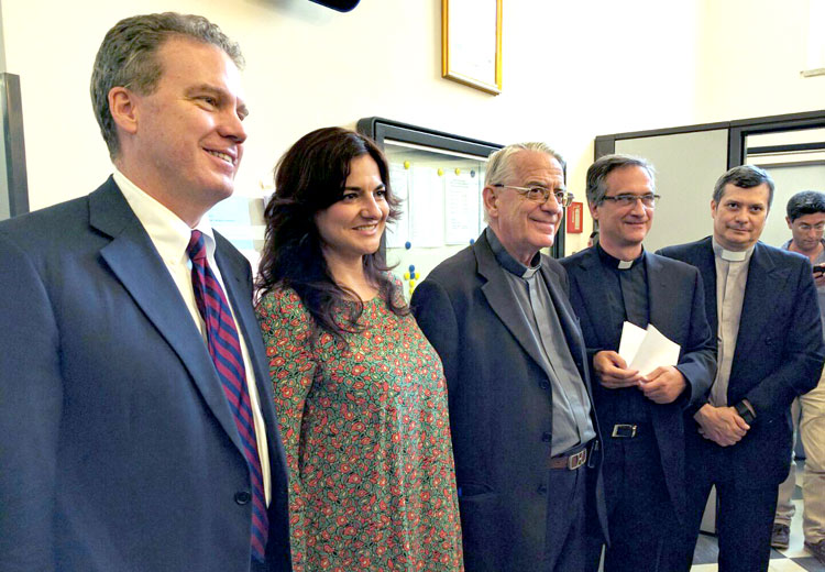 Greg Burke and Paloma García Ovejero - Director and Vice Director of the Holy See Press Office, and successors to Fr. Federico Lombardi. 